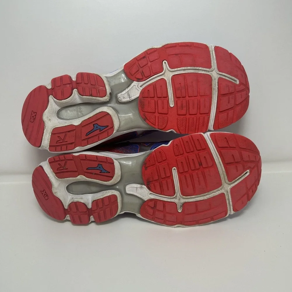 Mizuno Wave Rider 19 Running Shoes, Women's Size 10 Blue/Pink Trail J1GD160301